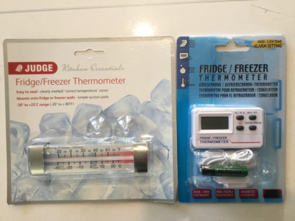 Examples of thermometers that could be used to verify freezer temperature 3