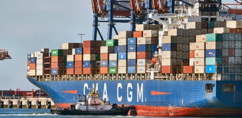 port of rotterdam container ship cma cgm