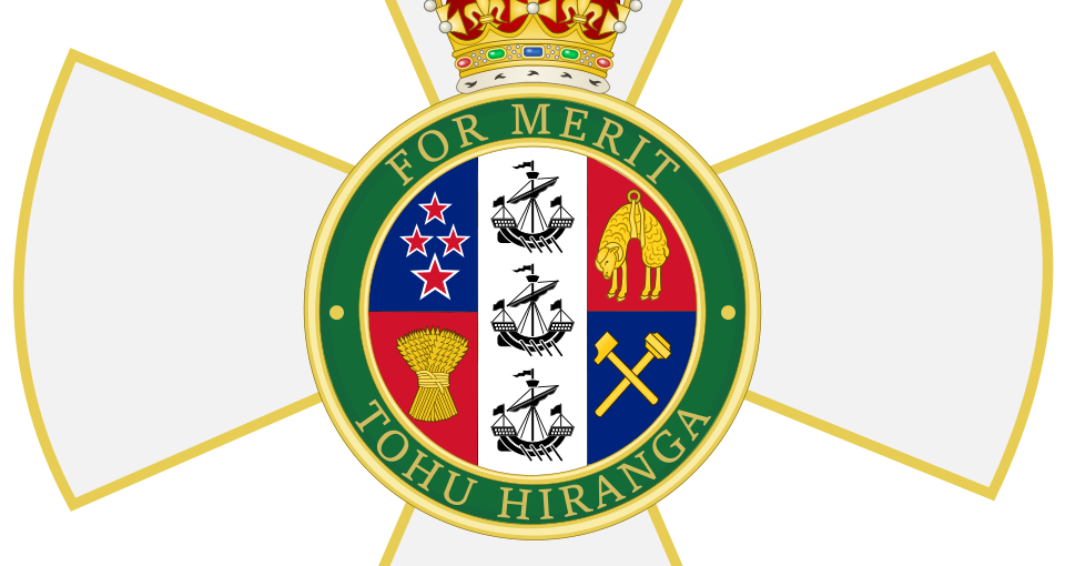 New Zealand Order of Merit badge WP.svg