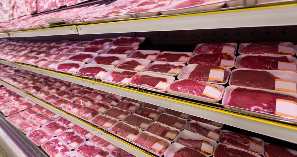 raw beef meat selling supermarket