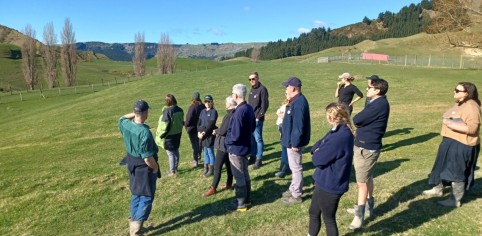 Evan Potterleft with Hawkes Bay Regional Council staff