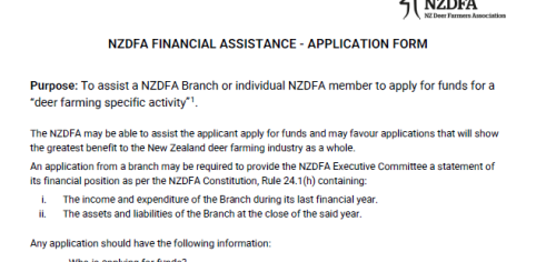 Landing page screenshot NZDFA financial application